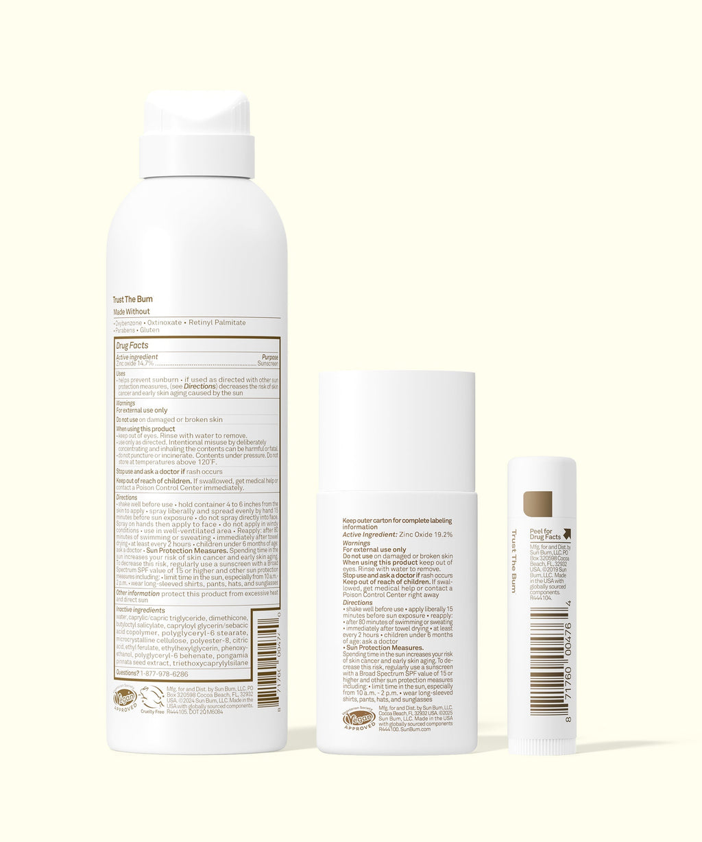 Mineral SPF 30 Spray + Liquid Face + Lip Bundle